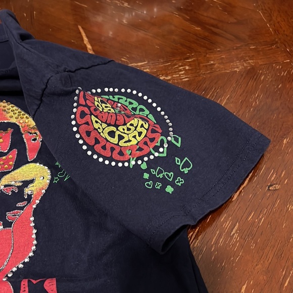 Vintage Y2K Beaded T Shirt-FreeLove in the Meadow by Sacred Cult - Picture 5 of 6